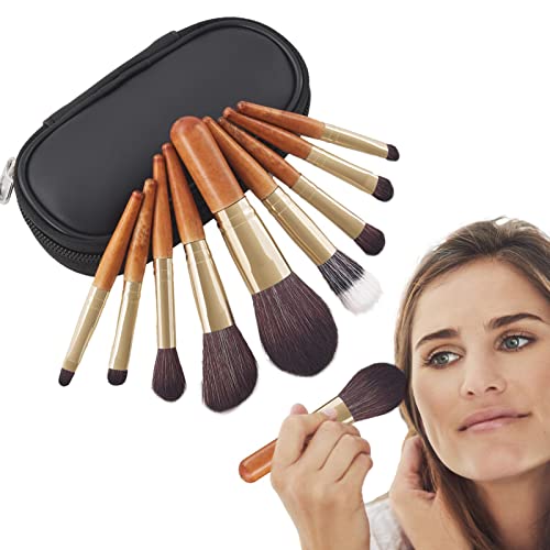 Lear-au Make-up-Pinsel-Set – Make-up-Pinsel mit leicht zu kontrollierendem Griff, Make-up-Pinsel für Foundation, Puder, Lidschatten, für Damen, Gesichtskosmetik von PERTID