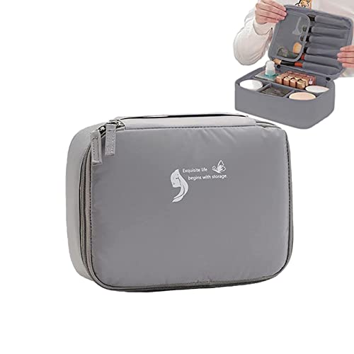 Reise-Kulturbeutel, quadratische Make-up-Organizer-Tasche – Reise-Kulturbeutel, Organizer, Reise-Make-up-Kulturbeutel, Damen-Waschbeutel Lear-au von PERTID