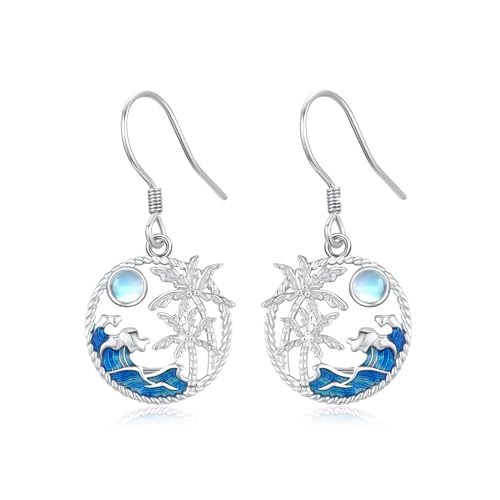 PERZAT Palmen Ohrringe 925 Sterling Silber Mondstein Ohrringe Palme Hängend Ohrringe Strand Ohrringe Tropische Ohrringe Sommer Strand Schmuck Geschenke für Empfindliche Ohren für Damen Mädchen PERZAT Palmen Ohrringe 925 Sterling Silber Mondstein Ohrringe Palme Hängend Ohrringe Strand Ohrringe Tropische Ohrringe Sommer Strand Schmuck Geschenke für Empfindliche Ohren für Damen Mädchen von PERZAT