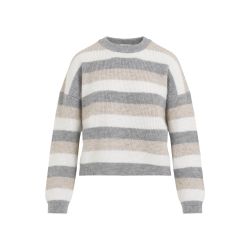 Grauer Damenpullover Aus Wolle, Seide Und Kaschmir Von Peserico von PESERICO