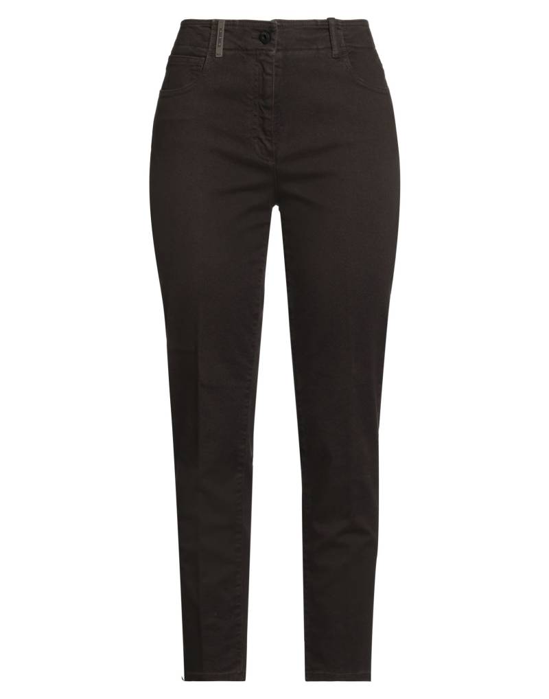 PESERICO Jeanshose Damen Dunkelbraun von PESERICO