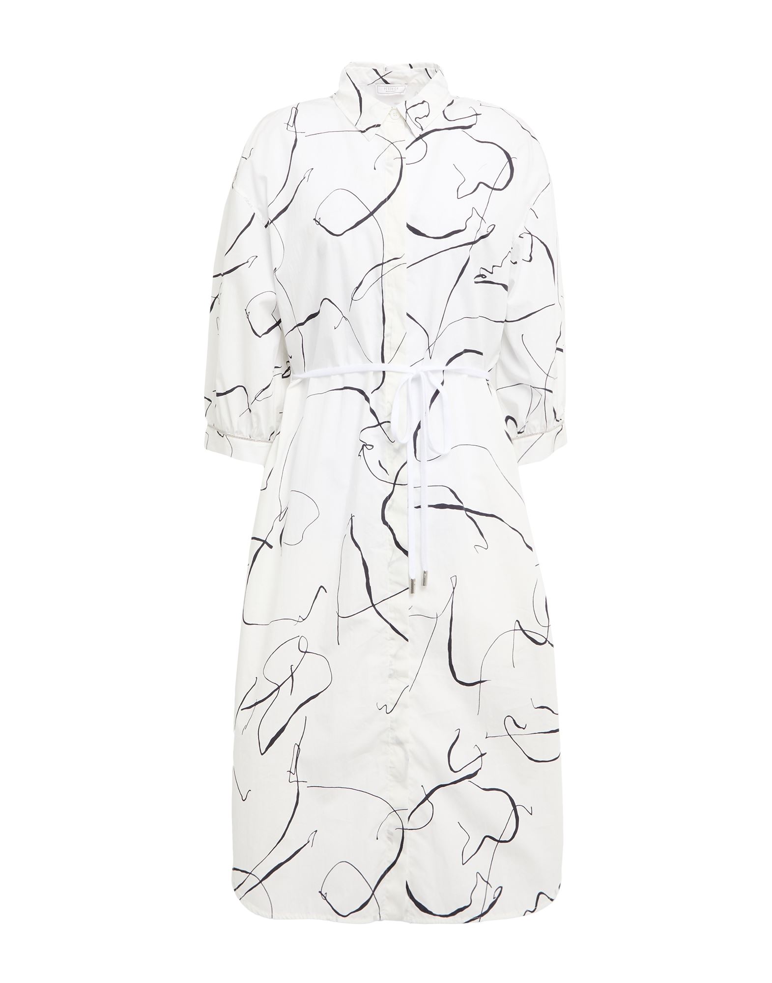 PESERICO Midi-kleid Damen Weiß von PESERICO
