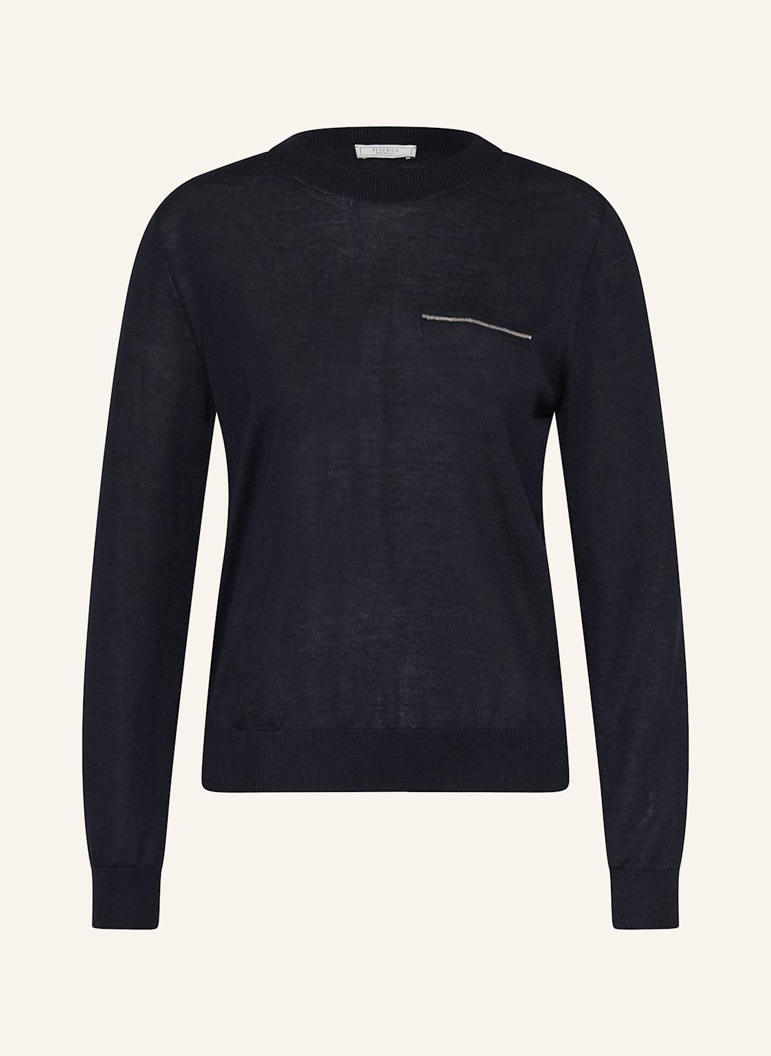 Peserico Cashmere-Pullover Mit Schmucksteinen blau Peserico Cashmere-Pullover Mit Schmucksteinen blau von PESERICO