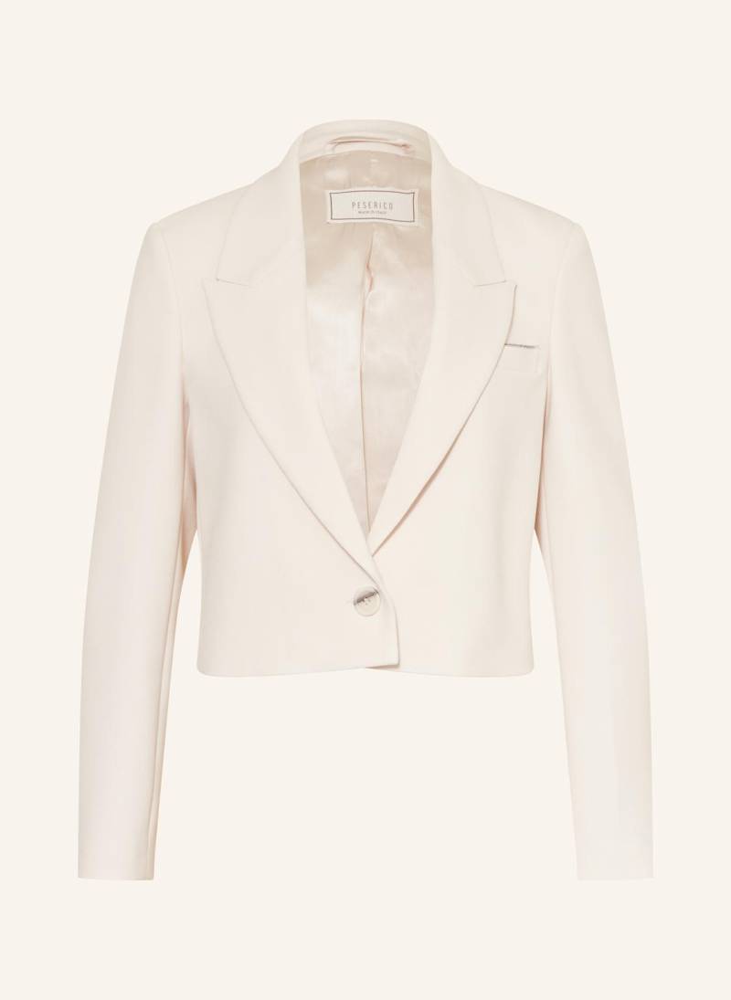 Peserico Cropped-Blazer Mit Schmucksteinen beige von PESERICO