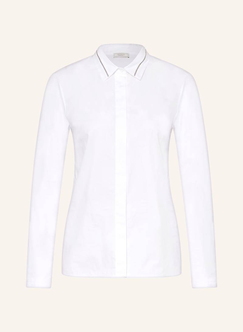 Peserico Hemdbluse Im Materialmix weiss von PESERICO