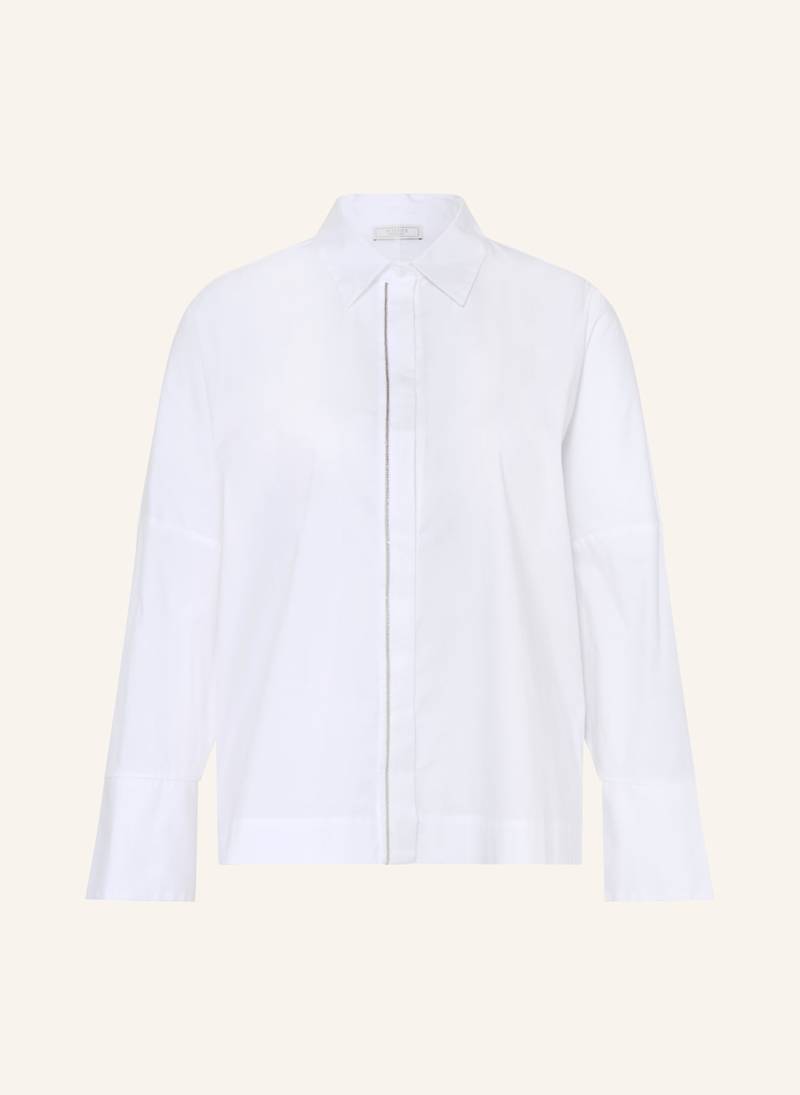 Peserico Hemdbluse Mit Schmucksteinen weiss von PESERICO