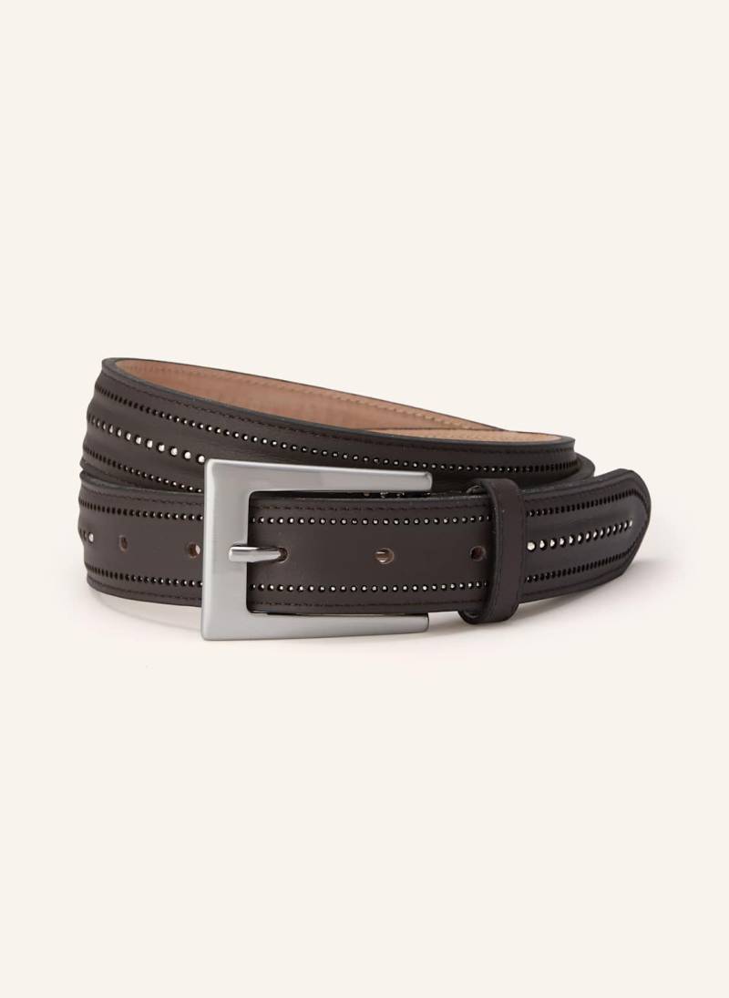 Peserico Ledergürtel Mit Schmucksteinen braun Peserico Ledergürtel Mit Schmucksteinen braun von PESERICO