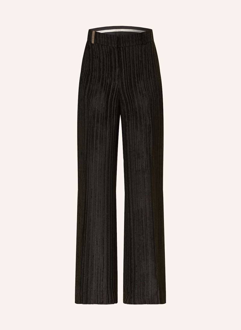 Peserico Marlenehose Aus Samt schwarz Peserico Marlenehose Aus Samt schwarz von PESERICO