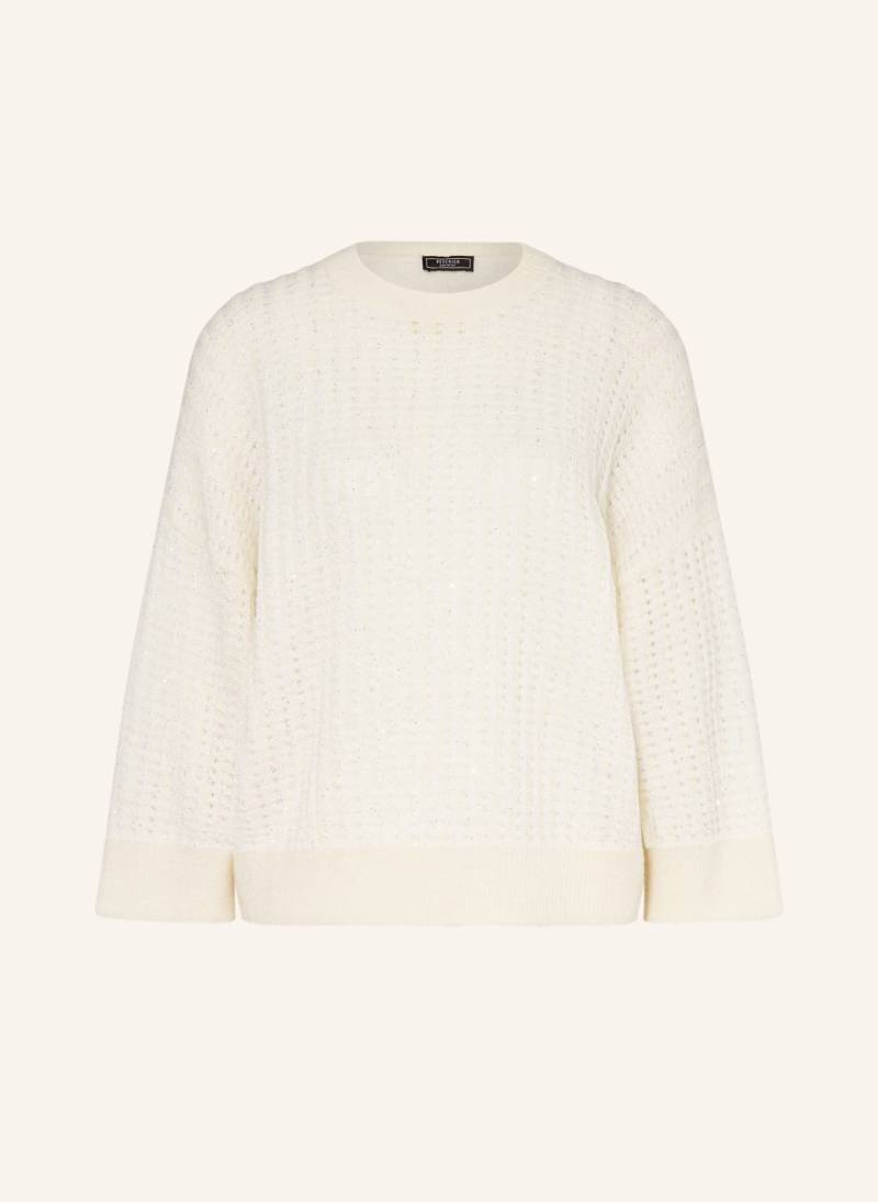Peserico Pullover Mit 3/4-Arm Und Pailletten weiss von PESERICO