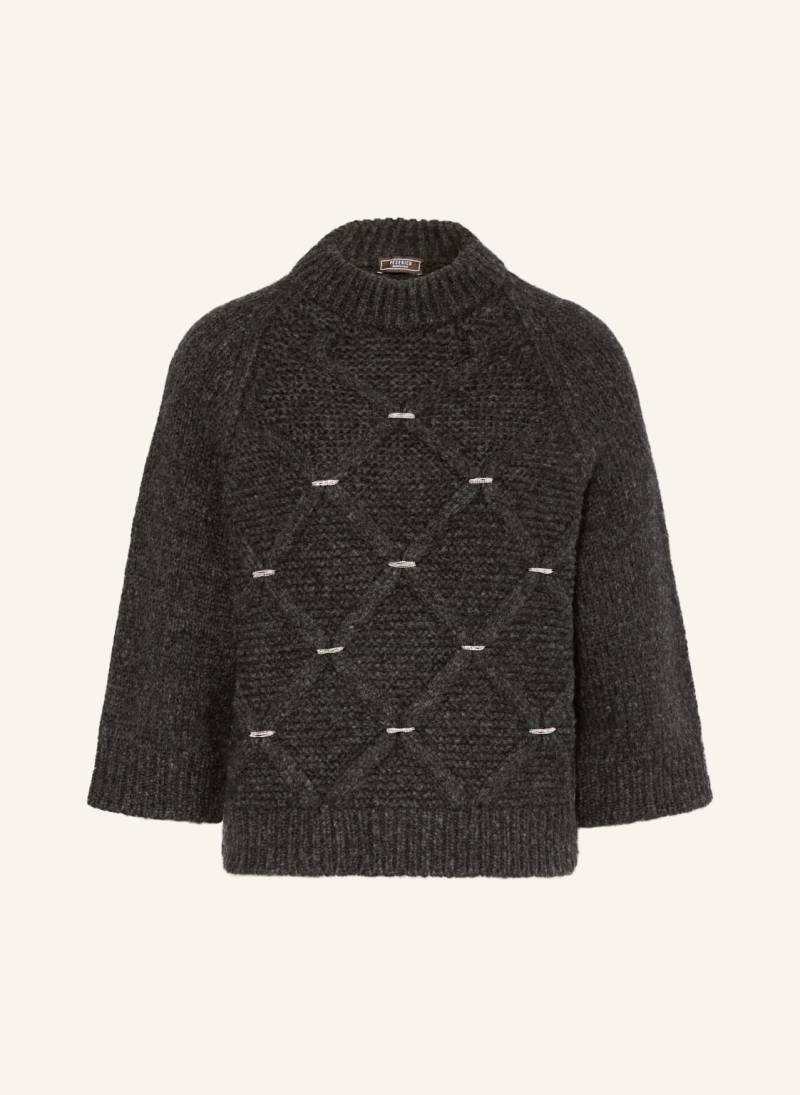 Peserico Pullover Mit Alpaka Und Glitzergarn grau von PESERICO