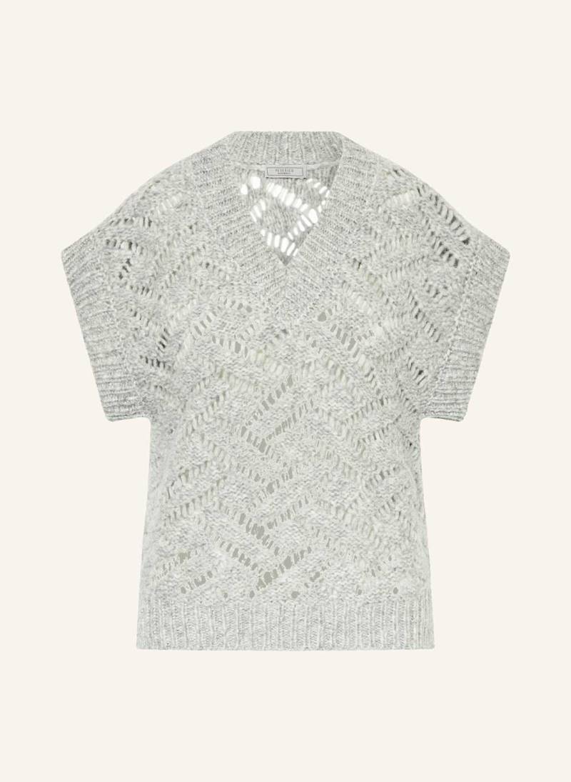 Peserico Pullunder Mit Alpaka Und Glitzergarn grau von PESERICO