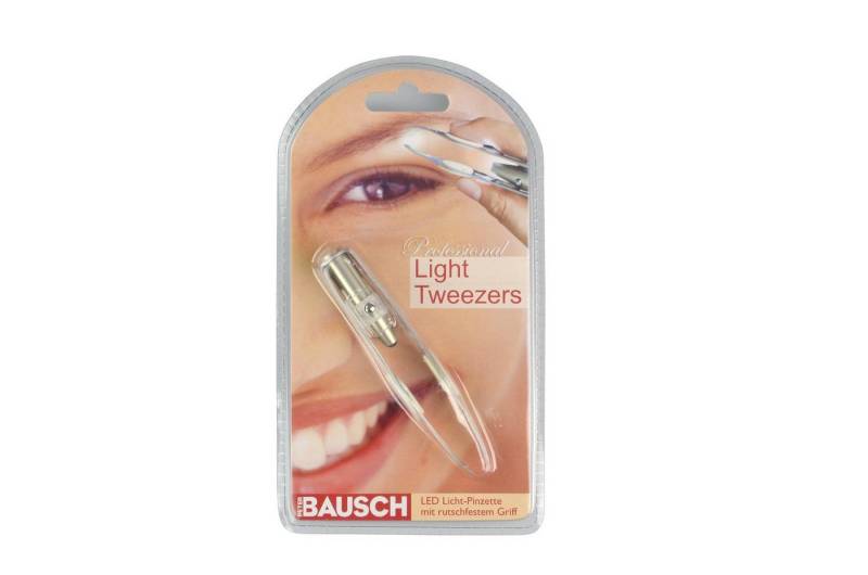 PETER BAUSCH Augenbrauenpinzette LED Licht-Pinzette mit rutschfestem Griff, PZ52B von PETER BAUSCH