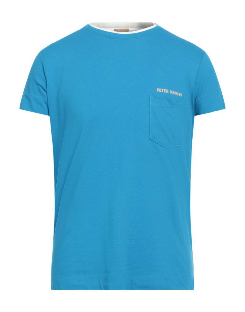 PETER HADLEY T-shirts Herren Azurblau von PETER HADLEY
