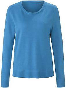 Rundhals-Pullover PETER HAHN PURE EDITION blau von PETER HAHN PURE EDITION