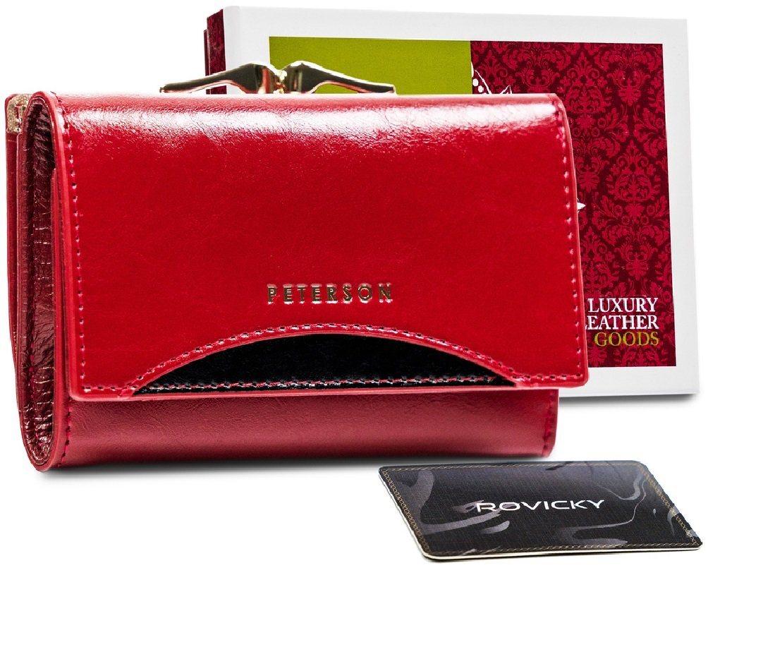 PETERSONⓇ Geldbörse Damen Brieftasche Leder Portmonee Geldbörse RFID Schutz elegant klein, Brieftasche, die Ihre Erwartungen erfüllt. von PETERSONⓇ