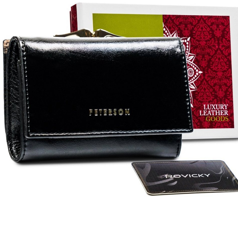 PETERSONⓇ Geldbörse Damen Brieftasche Leder Portmonee Geldbörse RFID Schutz elegant klein, Brieftasche, die Ihre Erwartungen erfüllt. von PETERSONⓇ