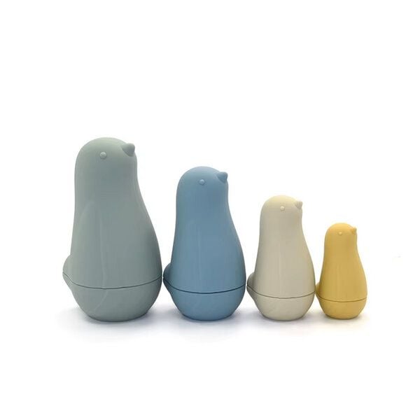PETIKIDS Montessori-Lernspielzeug – Silikon-Verschachtelungsspielzeug „Vögel“ von PETIKIDS