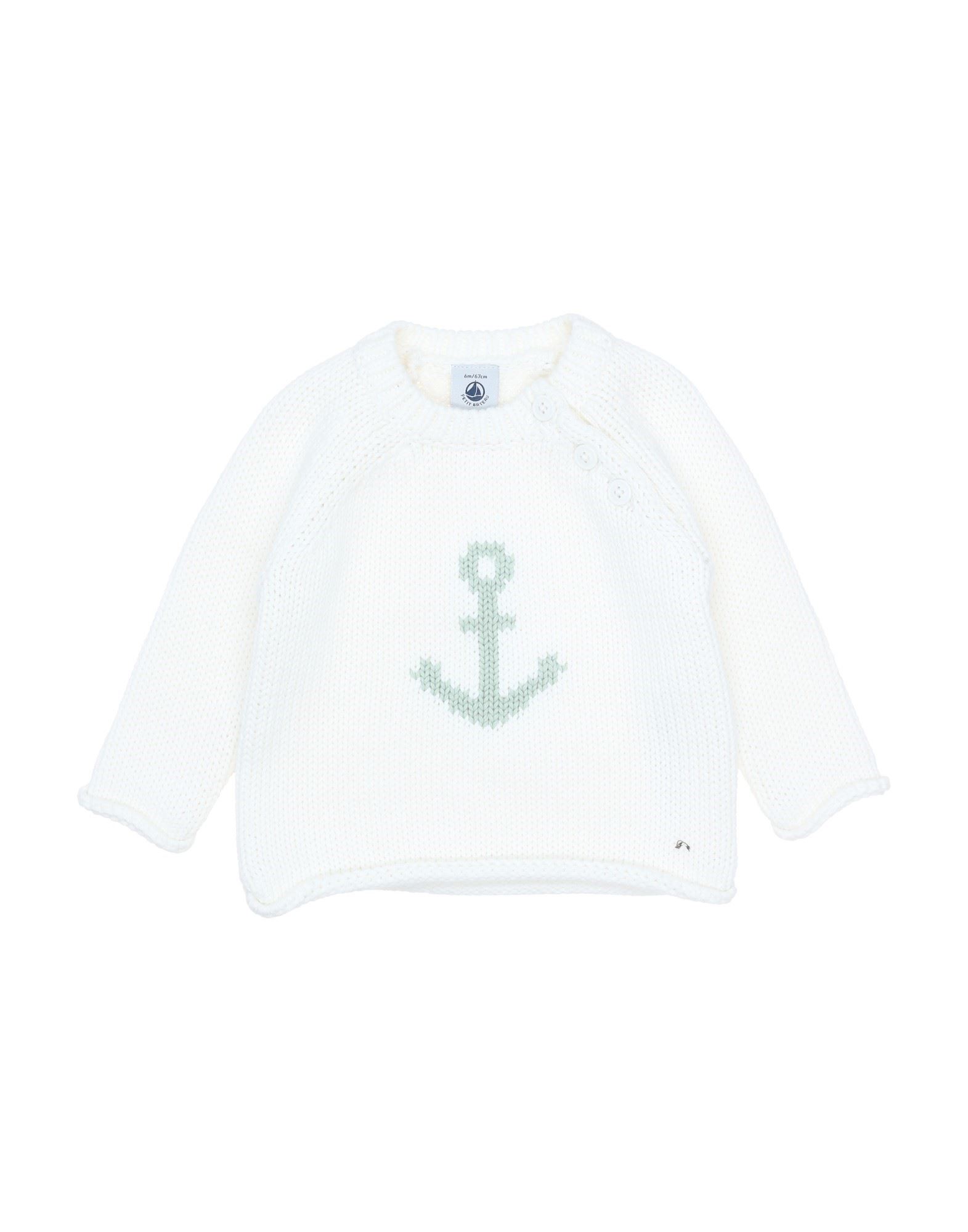 PETIT BATEAU Pullover Kinder Weiß von PETIT BATEAU