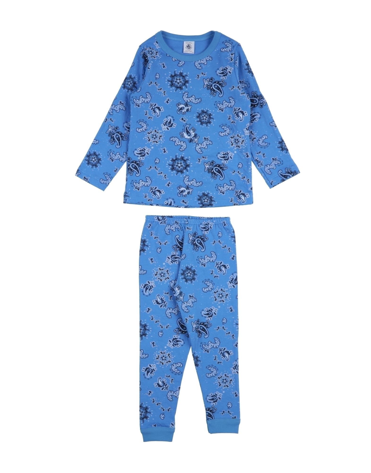 PETIT BATEAU Pyjama Kinder Azurblau von PETIT BATEAU