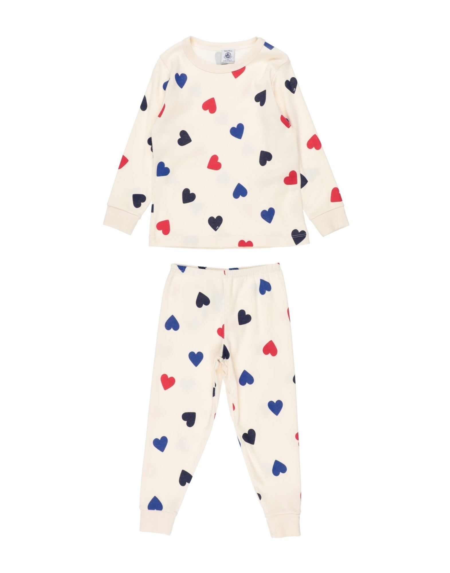 PETIT BATEAU Pyjama Kinder Elfenbein von PETIT BATEAU