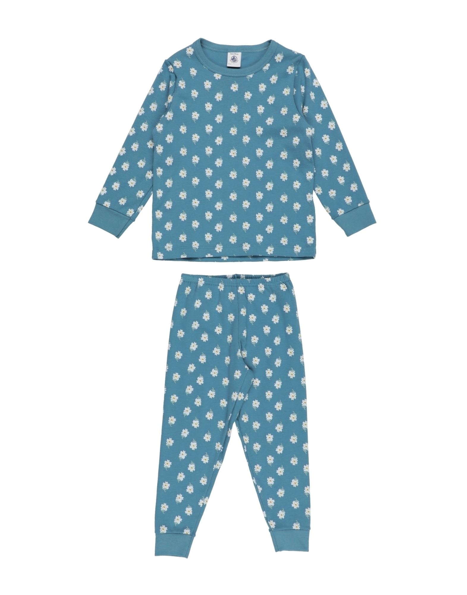 PETIT BATEAU Pyjama Kinder Taubenblau von PETIT BATEAU