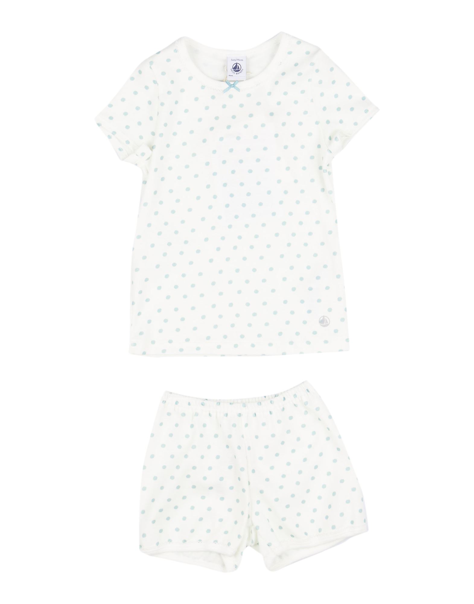 PETIT BATEAU Pyjama Kinder Weiß von PETIT BATEAU