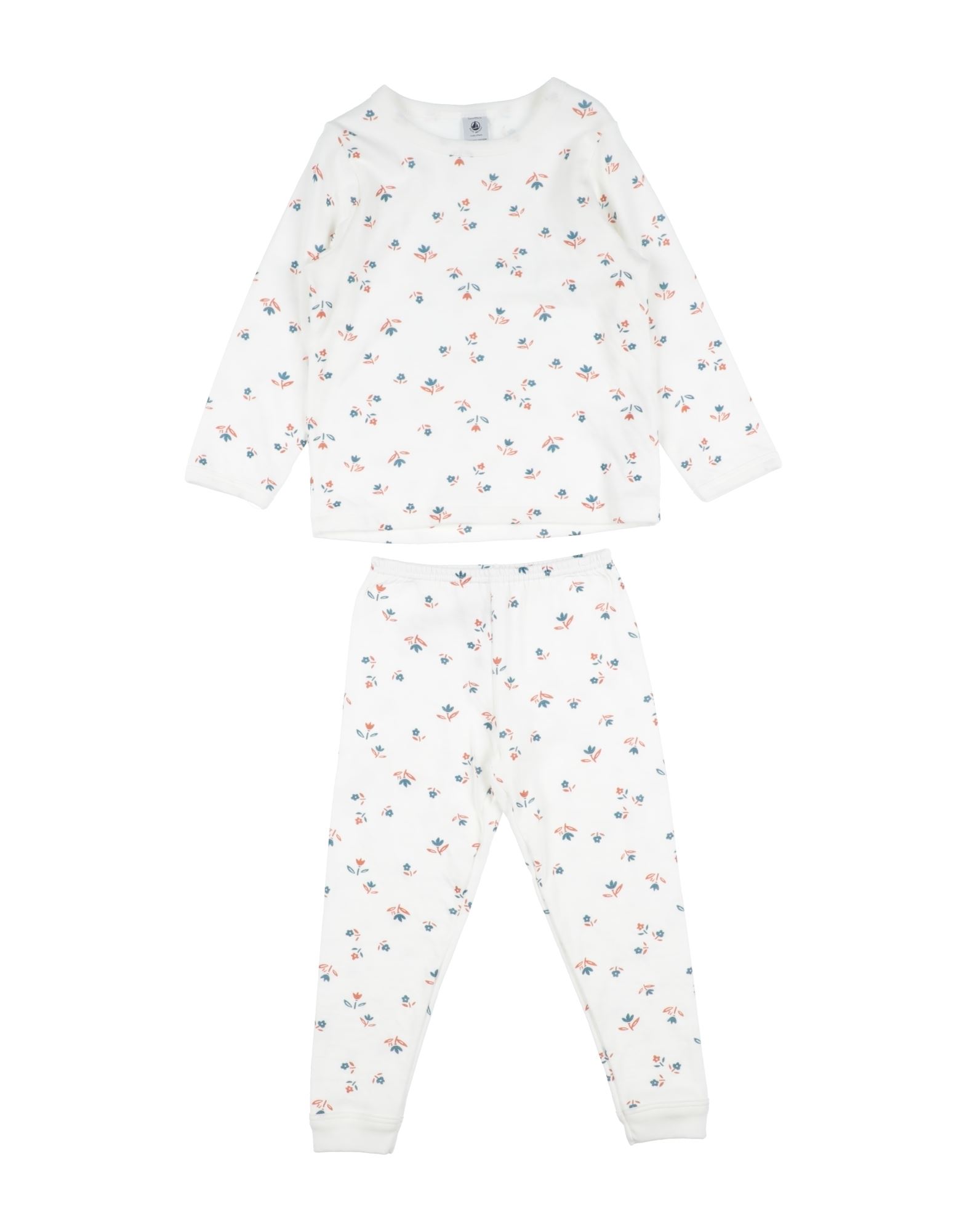 PETIT BATEAU Pyjama Kinder Weiß von PETIT BATEAU