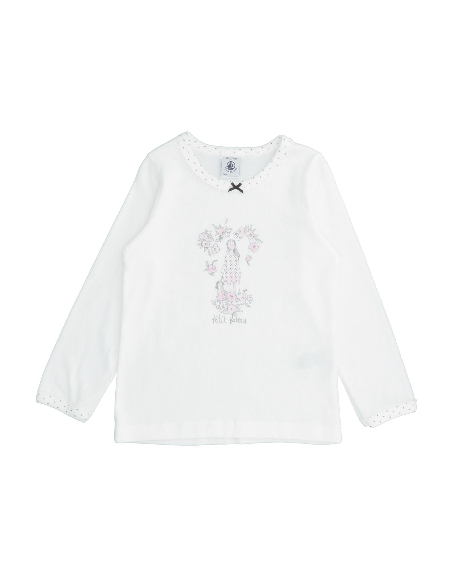 PETIT BATEAU Pyjama Kinder Weiß von PETIT BATEAU