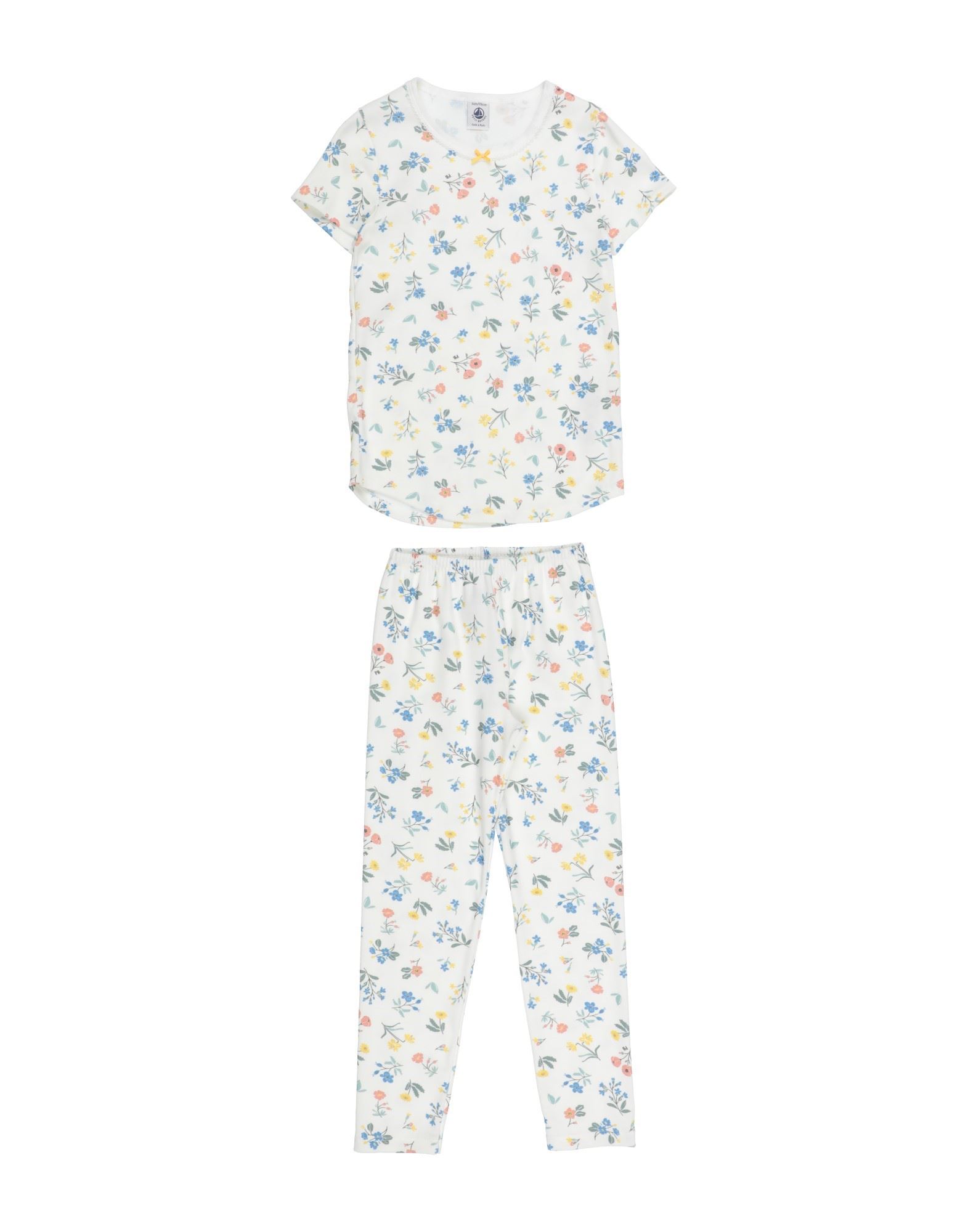 PETIT BATEAU Pyjama Kinder Weiß von PETIT BATEAU