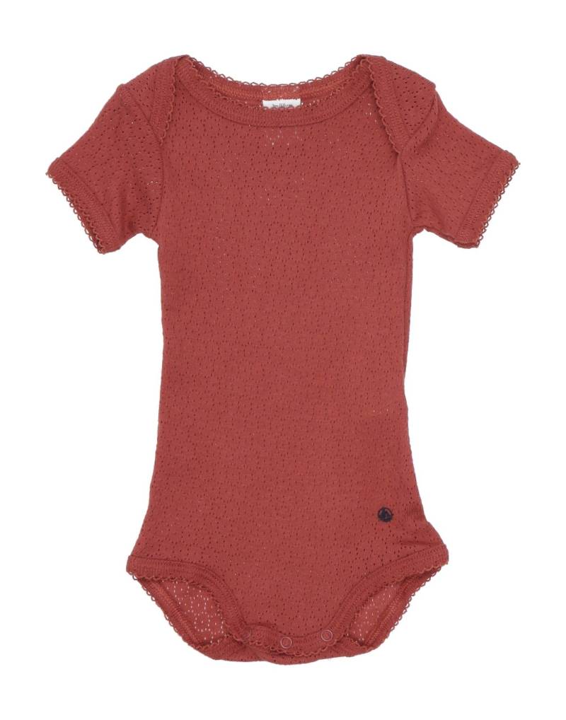 PETIT BATEAU Strampelanzug Kinder Rostrot von PETIT BATEAU