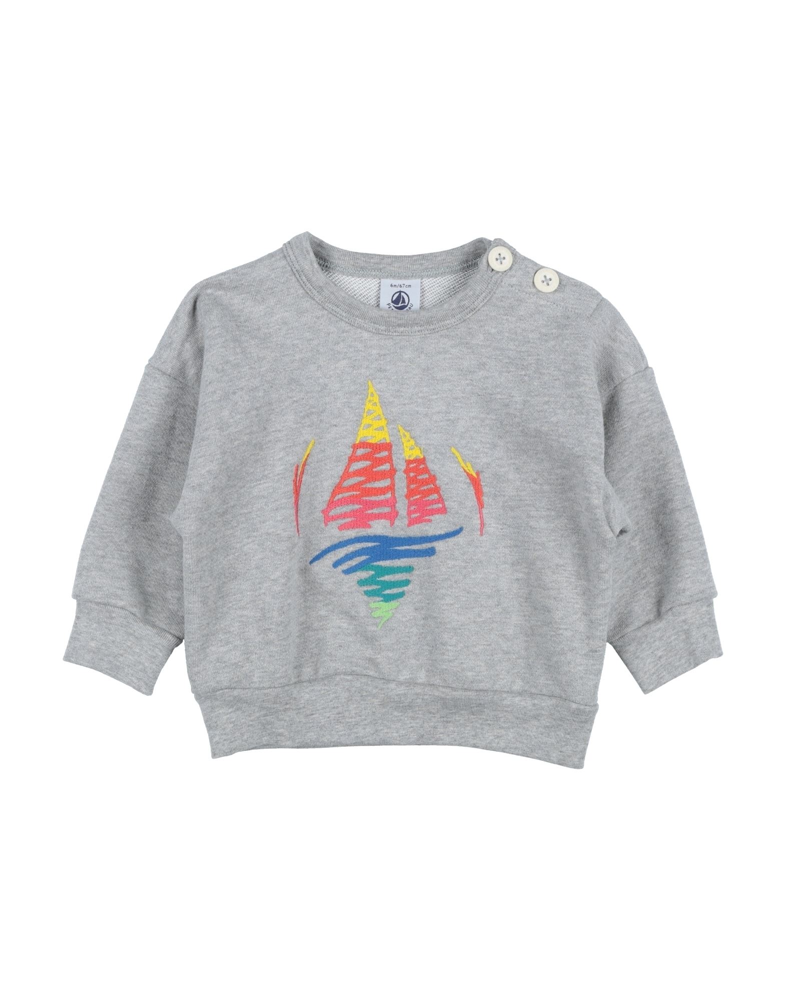 PETIT BATEAU Sweatshirt Kinder Hellgrau von PETIT BATEAU