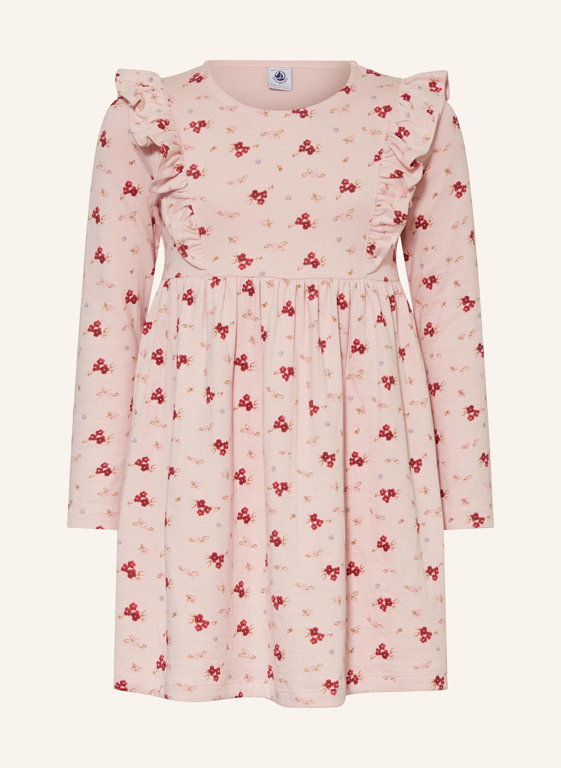 Petit Bateau Jerseykleid Mit Rüschen rosa von PETIT BATEAU