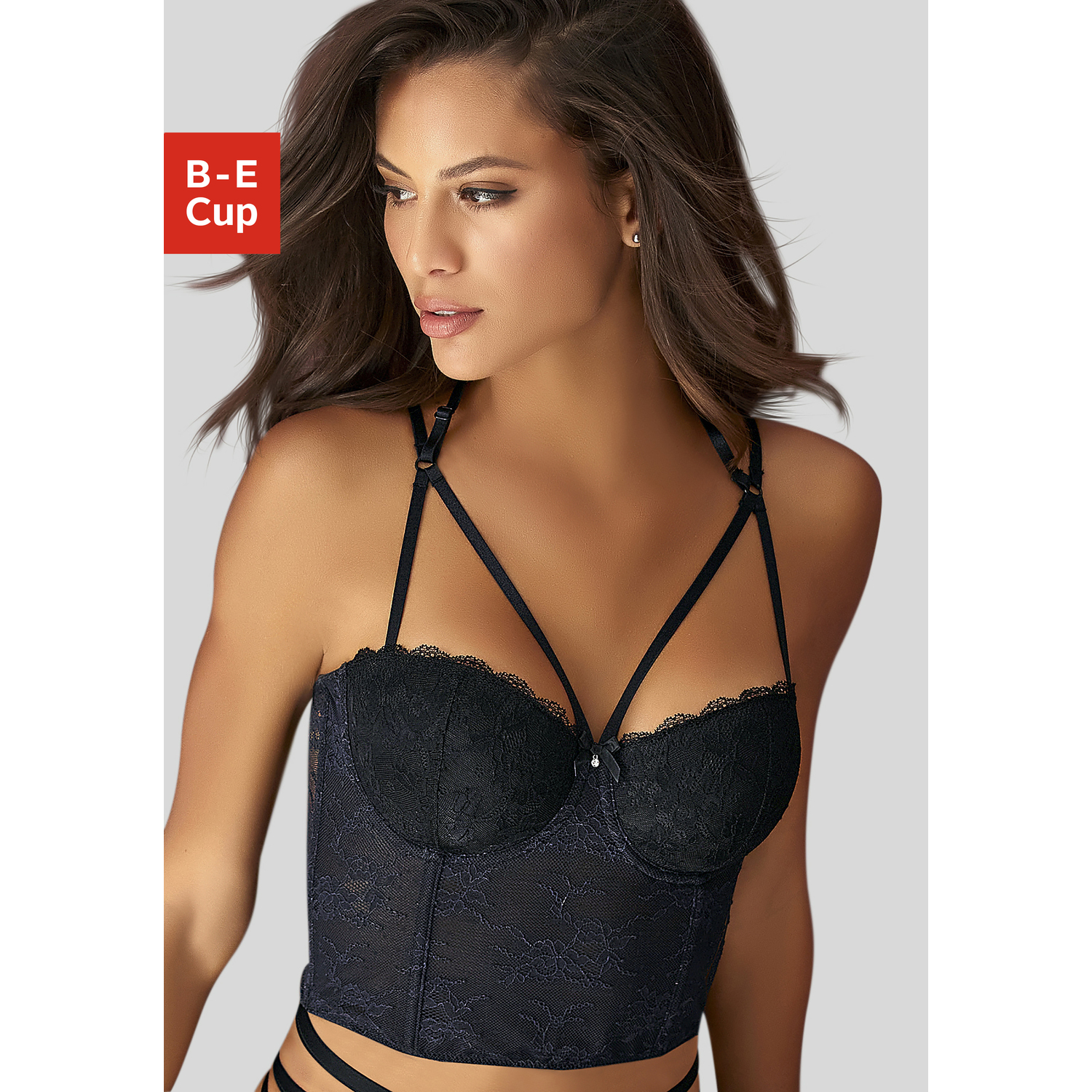 PETITE FLEUR GOLD Corsage Damen schwarz Gr.95 Cup C von PETITE FLEUR GOLD
