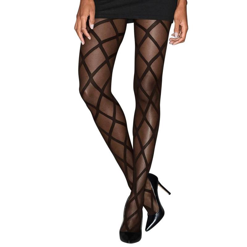 PETITE FLEUR GOLD Feinstrumpfhose Damen schwarz Gr.44/46 von PETITE FLEUR GOLD