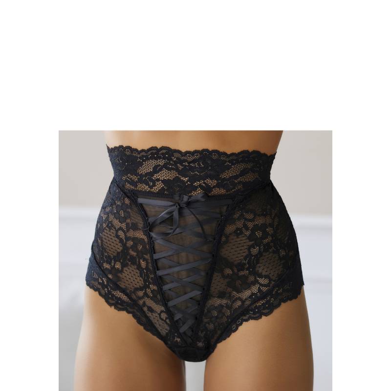 PETITE FLEUR GOLD High-Waist-Slip-Ouvert Damen schwarz Gr.40/42 von PETITE FLEUR GOLD