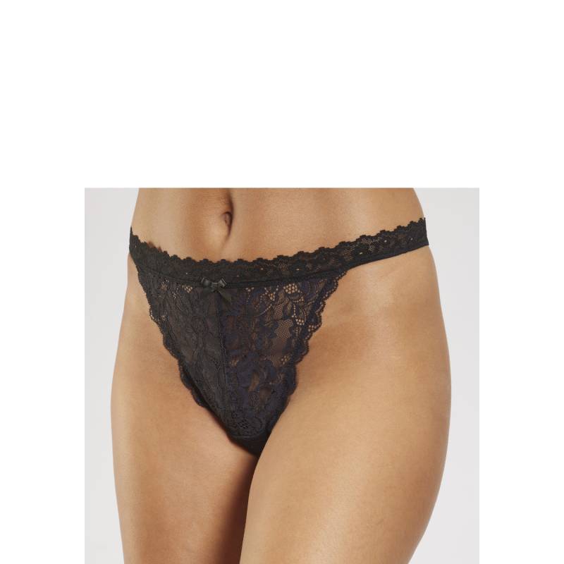 PETITE FLEUR GOLD Tanga-Ouvert Damen schwarz Gr.36/38 von PETITE FLEUR GOLD