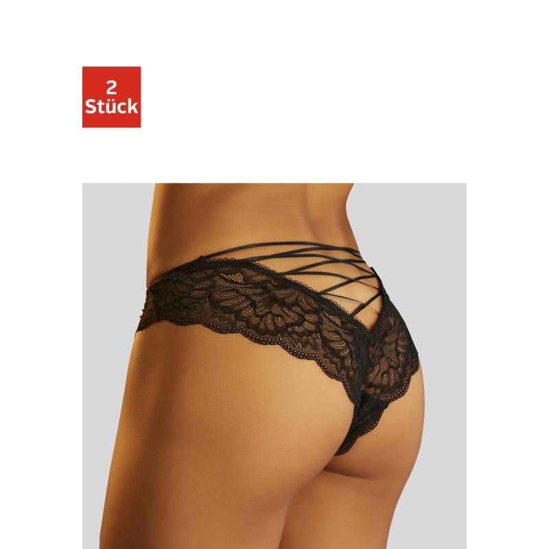 PETITE FLEUR GOLD Tanga-Ouvert Damen schwarz Gr.44/46 von PETITE FLEUR GOLD
