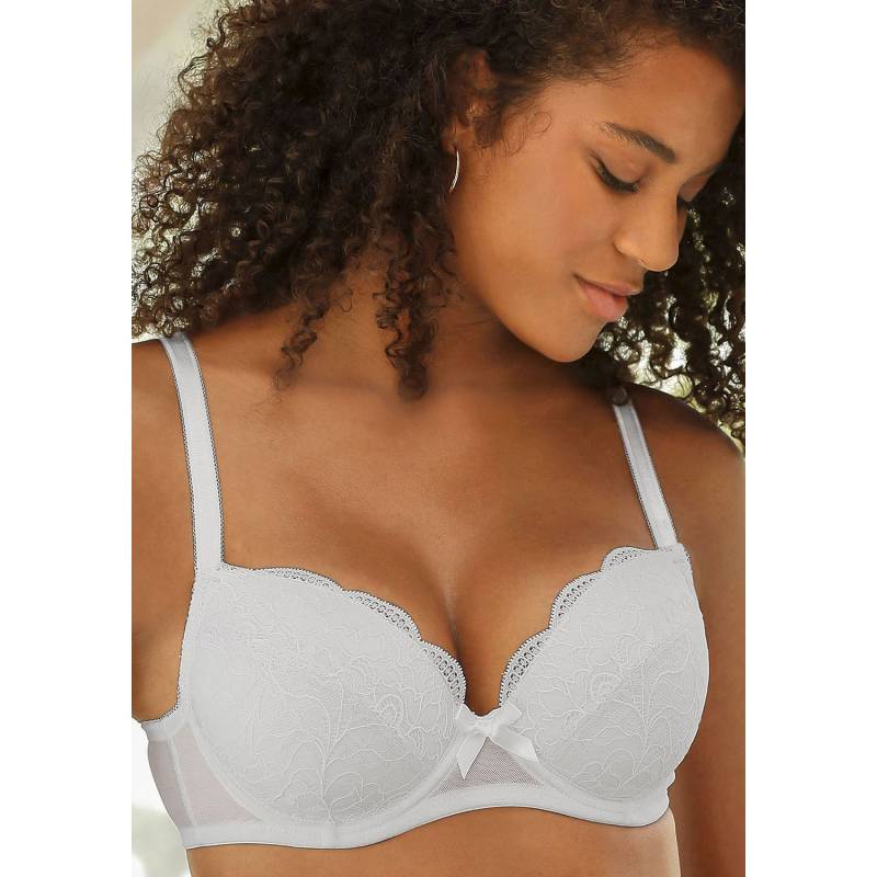 PETITE FLEUR Balconnet-BH Damen weiß+schwarz Gr.80D von PETITE FLEUR