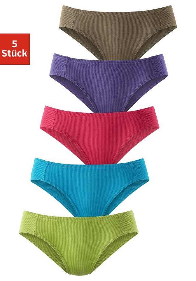 petite fleur Bikinislip (5er-Pack) aus weicher Pikee-Qualität von petite fleur