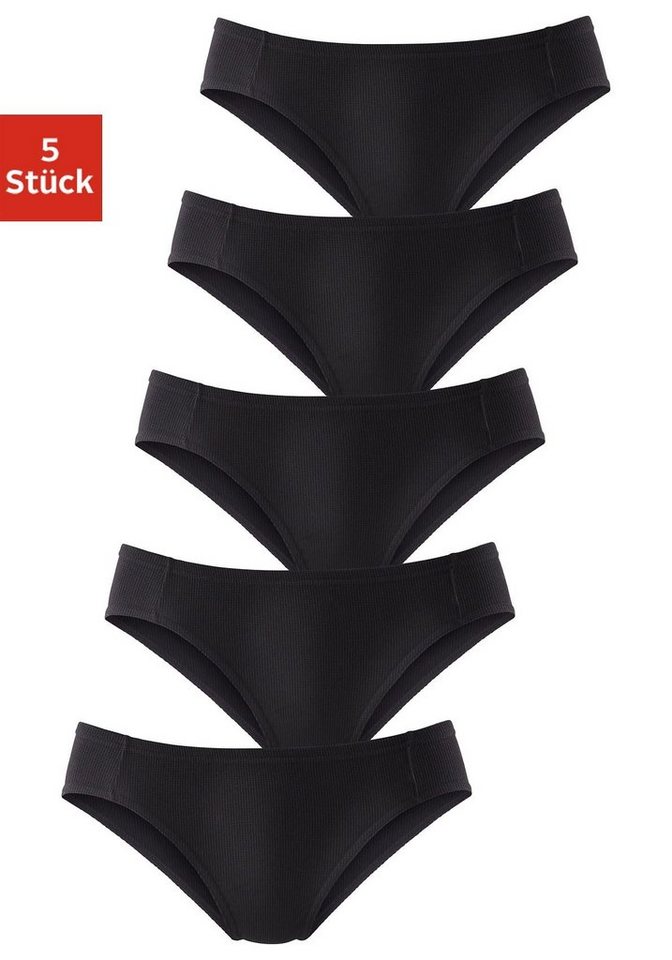 petite fleur Bikinislip (5er-Pack) aus weicher Pikee-Qualität von petite fleur