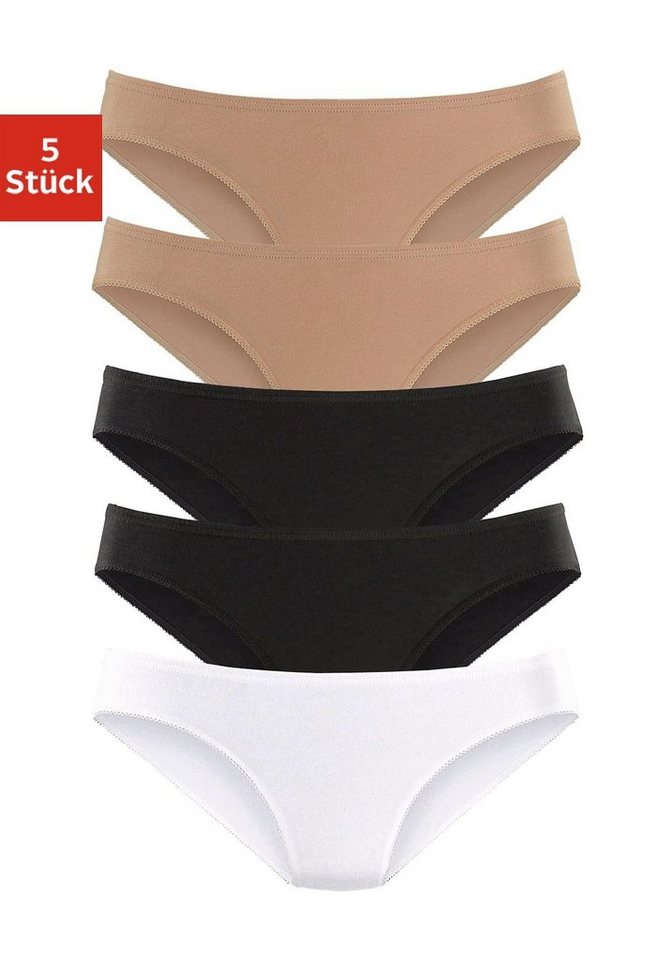 petite fleur Bikinislip (5er-Pack) aus elastischer Baumwoll-Qualität von petite fleur