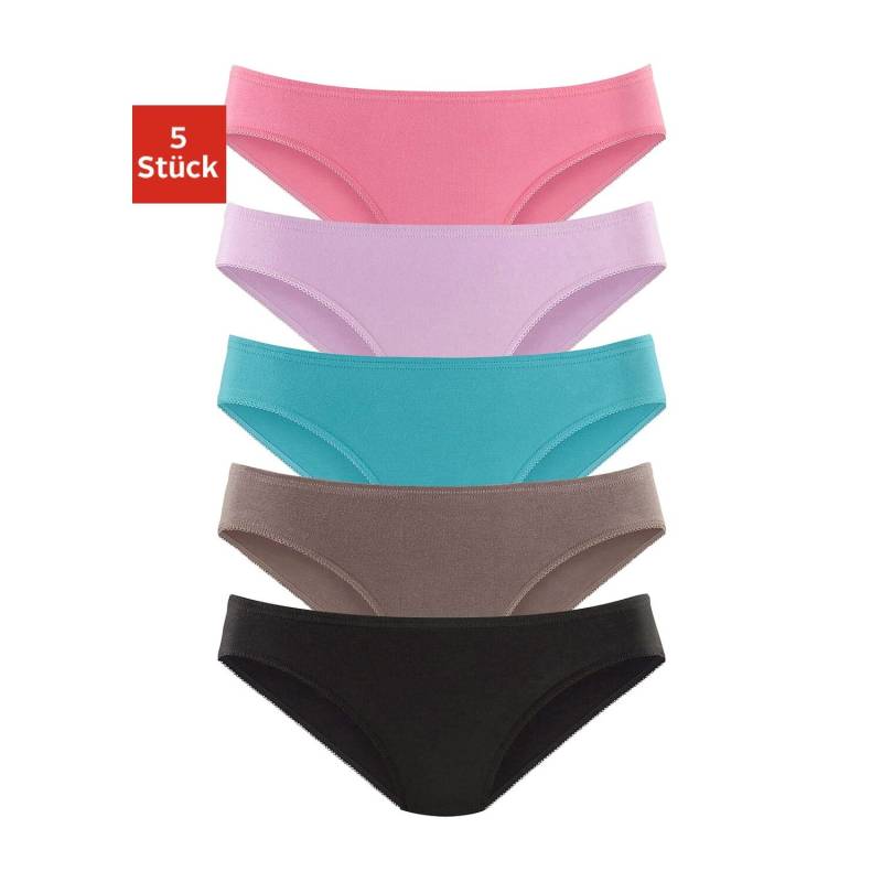 PETITE FLEUR Bikinislip Damen pink, türkis, lila, taupe, schwarz Gr.52/54 von PETITE FLEUR