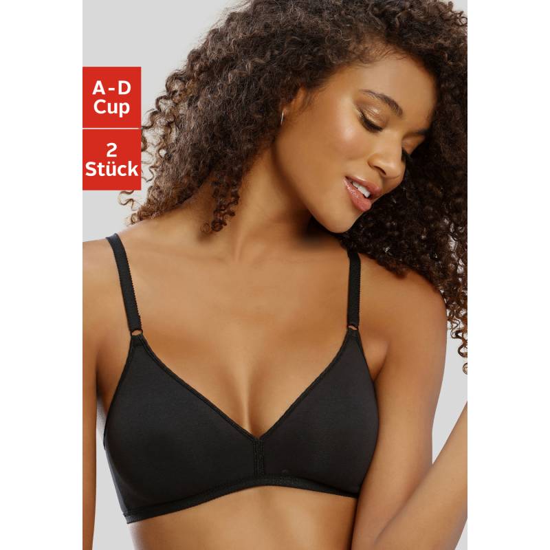 PETITE FLEUR Bralette-BH Damen schwarz+weiß Gr.85B von PETITE FLEUR