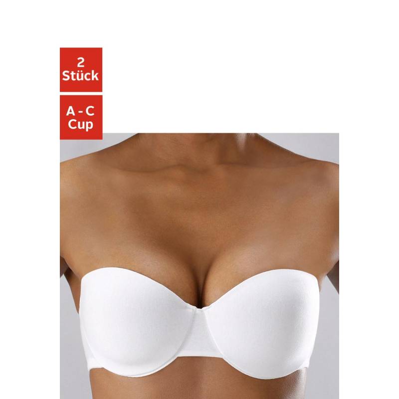 PETITE FLEUR Bügel-BH Damen schwarz+weiß Gr.85A von PETITE FLEUR