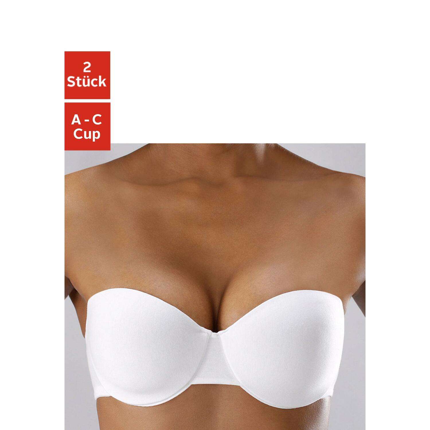 PETITE FLEUR Bügel-BH Damen schwarz+weiß Gr.90A von PETITE FLEUR