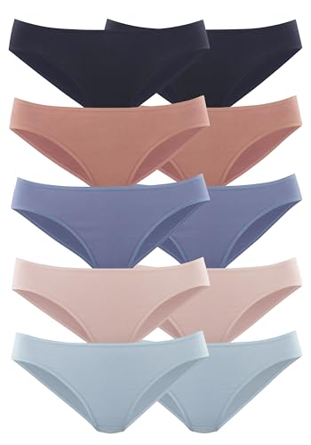 PETITE FLEUR Damen Bikinislip aus elastischer Baumwolle für perfekten Sitz, Vorteilspack von PETITE FLEUR