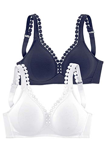 PETITE FLEUR Damen Soft-BH ohne Bügel aus Baumwolle, nahtlos von PETITE FLEUR