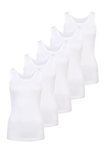 PETITE FLEUR Damen Unterhemd aus Feinripp im Multipack, bequem von PETITE FLEUR