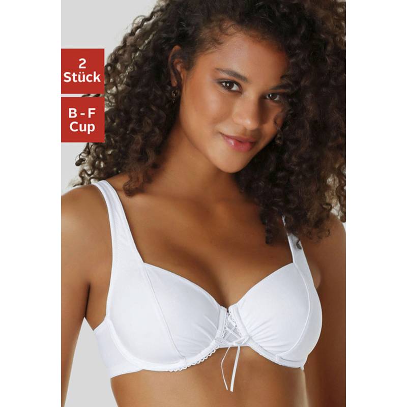 PETITE FLEUR Dekolleté-BH Damen weiß+schwarz Gr.90C von PETITE FLEUR