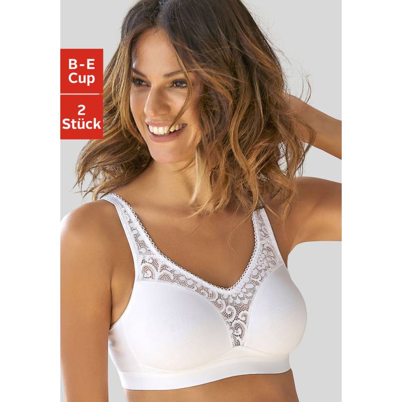 PETITE FLEUR Entlastungs-BH Damen weiß+schwarz Gr.80D von PETITE FLEUR